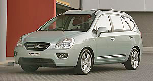A nicely proportioned Kia Rondo 7 offers superior people carrying duties.