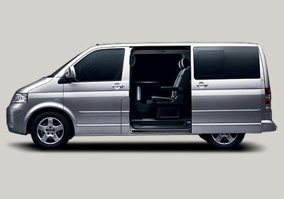 Climb aboard - you'll find plenty of room inside the Volkswagen Caravelle.