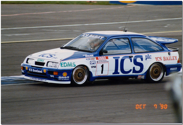 The Ford Sierra Cosworth dominated the BTCC in the 1980s, especially under the dominant control of Andy Rouse