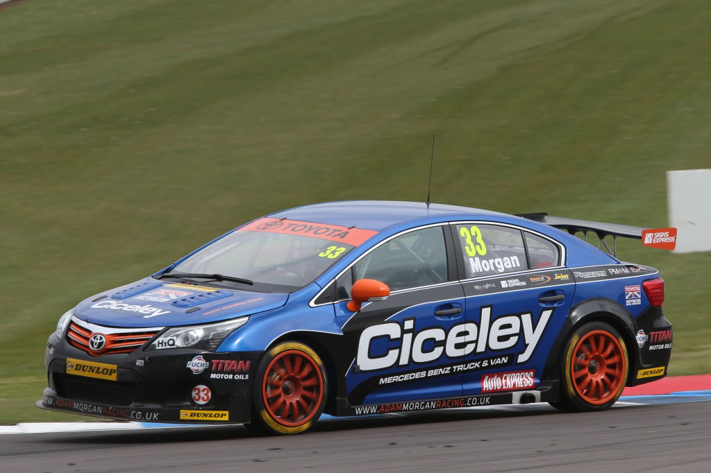 Adam Morgan is making the switch from his handsome Toyota to a Mercedes A-Class for 2014. Photo Credit: BTCC.net