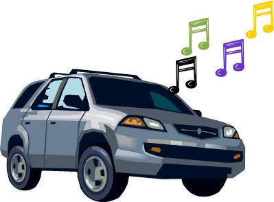 singing in the car