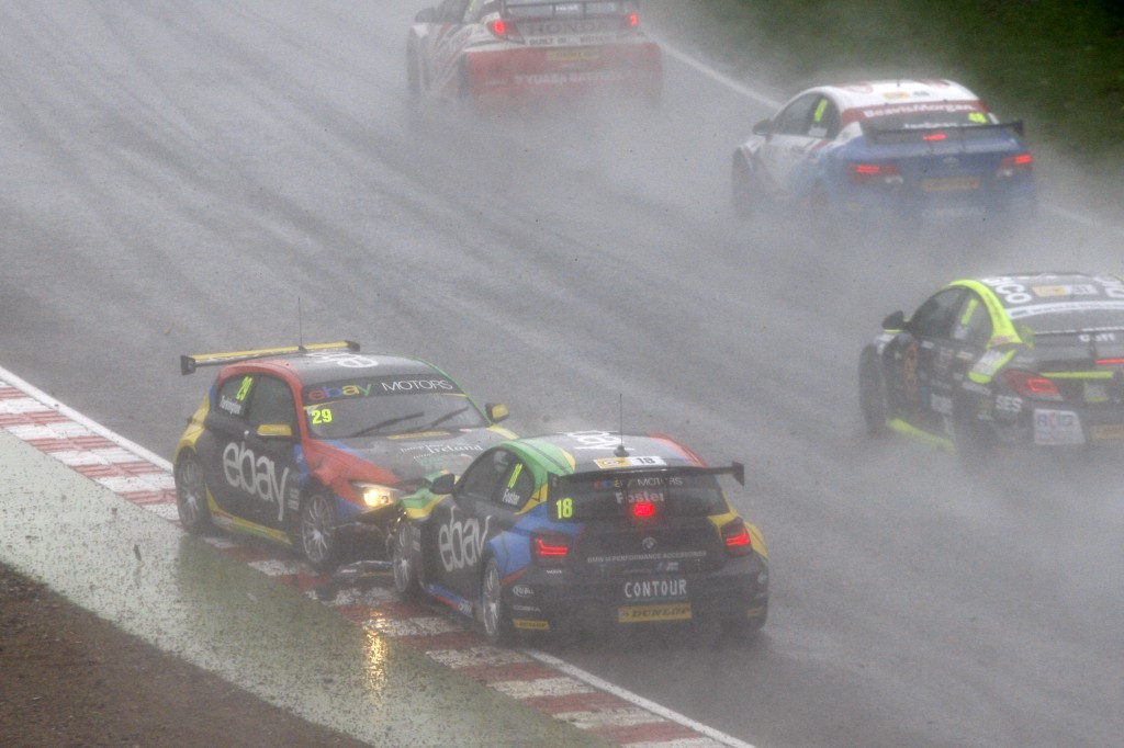 I imagine there were a few heads on desks back at race control... Photo Credit: BTCC.net