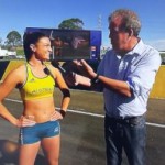 Michelle Jenneke and some bloke called Jeremy.