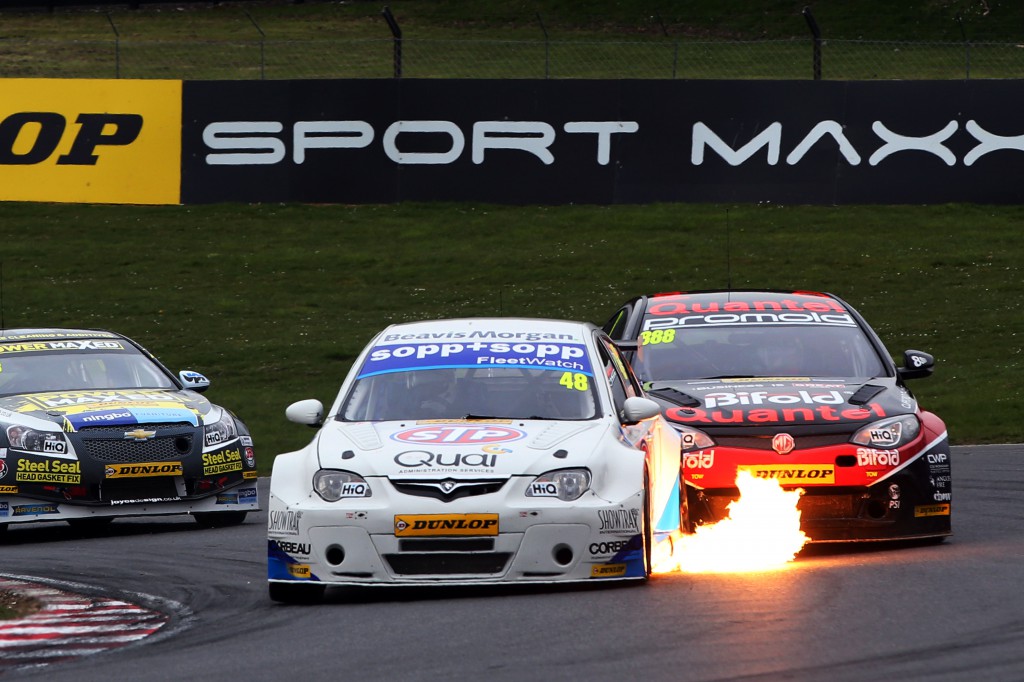 Ollie Jackson and 'The Man Who Beat Button' (Marc Hynes) were both unimpressive at Brands, but hey its only the first round. Image Credit: BTCC.net