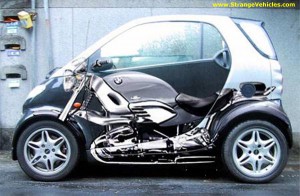 smart with BMW bike.