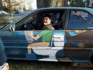 toilet car