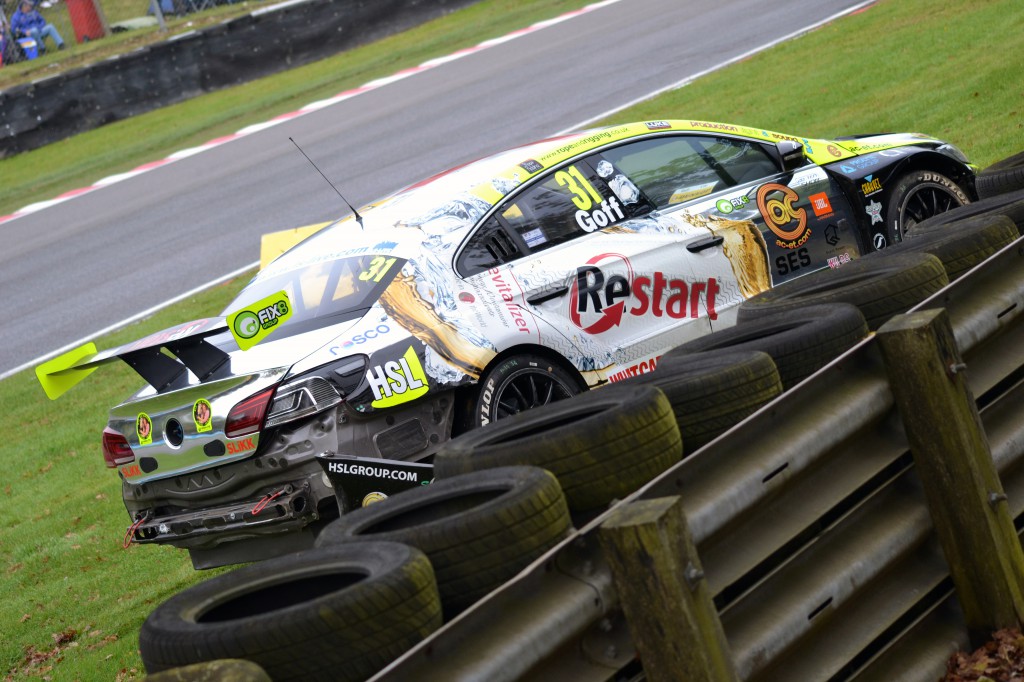 Jack Goff was one of the early casualties of race one. Image Credit: Adam Johnson (Team Bombersports)