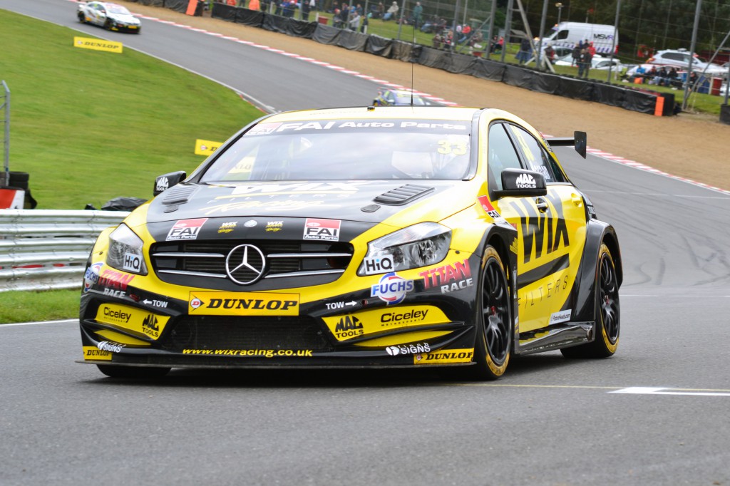 Adam Morgan made history by recording the first ever BTCC win for a Mercedes. Image Credit: Adam Johnson (Team Bombersports)