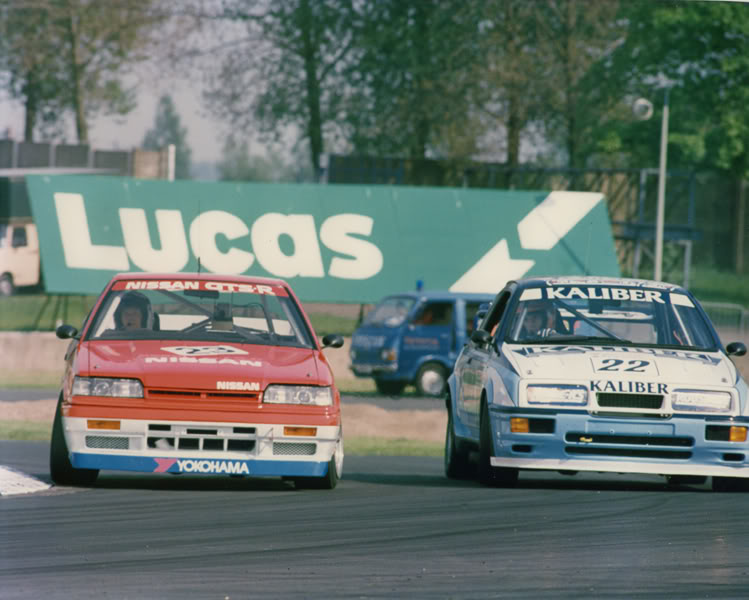 Win Percy and Andy Rouse battle it out at the 1988 Endurance Event at Donington Park. Image Credit: performanceforums.com