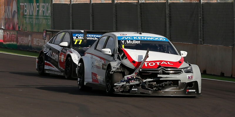 Muller suffers with these new shatter-able body kits in WTCC. Image Credit: TouringCars.net