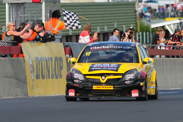 The final win for a Vauxhall in the BTCC came from Dave Newsham. Image Credit: MJP Media