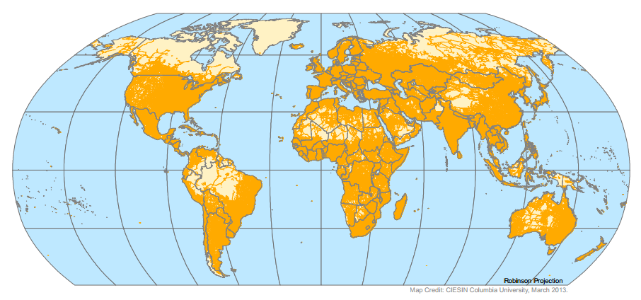 The Global Road Network. Image and Data Credit: