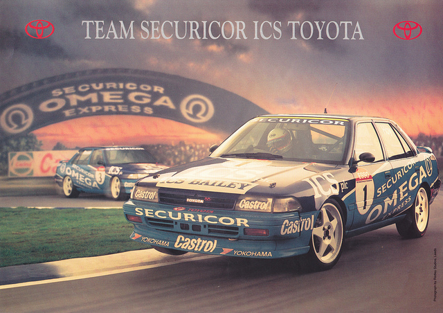 The original promotional poster used for the '92 Toyota team