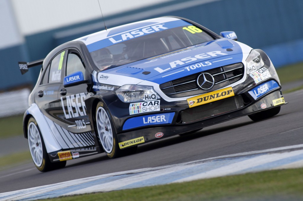 The Moffatt Mercedes surprised everyone with its outright pace. Image Credit: BTCC.net