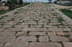 Roman road still in use in Jebel, Syria.