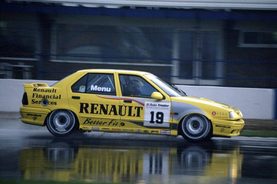 It may have been lacking in performance, but the '93 Renault dominated in the rain. Photo taken from: Autocar.co.uk