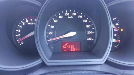 2015 Kia Rio distance