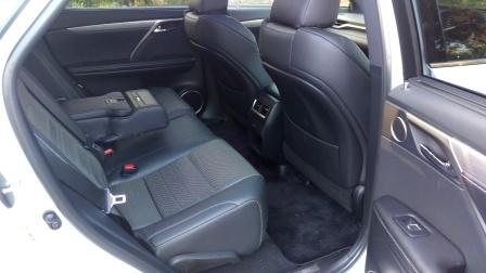 2016 Lexus RX450h rear seats