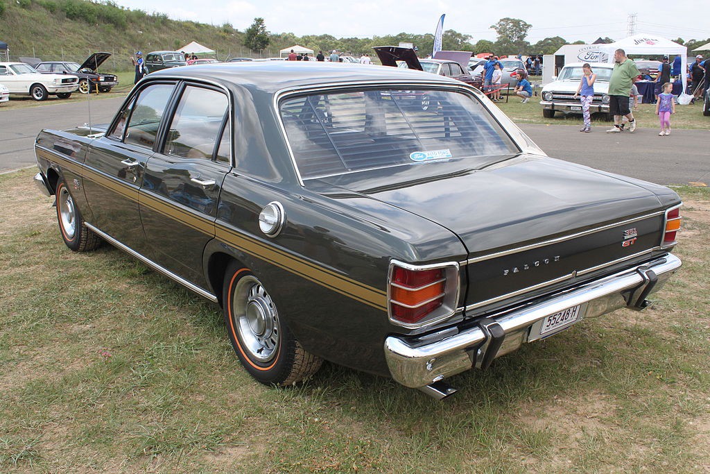 1969_Ford_Falcon_(XW)_GT_sedan_(23798517626)