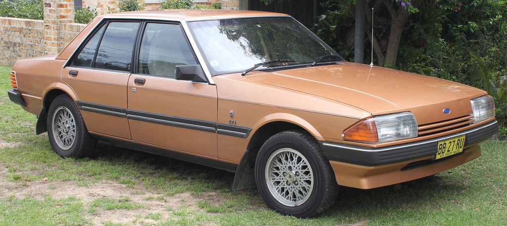 1983_Ford_Fairmont_(XE)_Ghia_sedan_(22490626993)