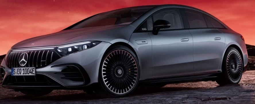 Exterior view of the 2023 Mercedes-Benz EQS Sedan