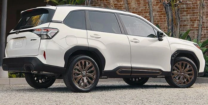 2024 Subaru Forester exterior in white